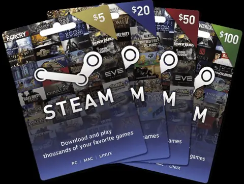 Steam gift card design