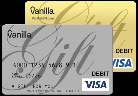 Vanilla gift card design